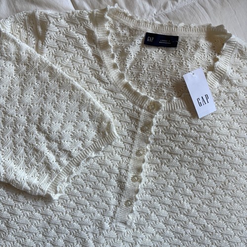 Nwt gap linen blend pointelle - blend,