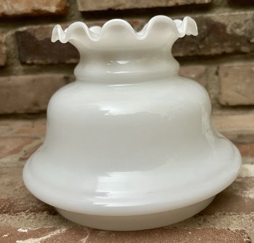 Vintage milk glass shade - milk,